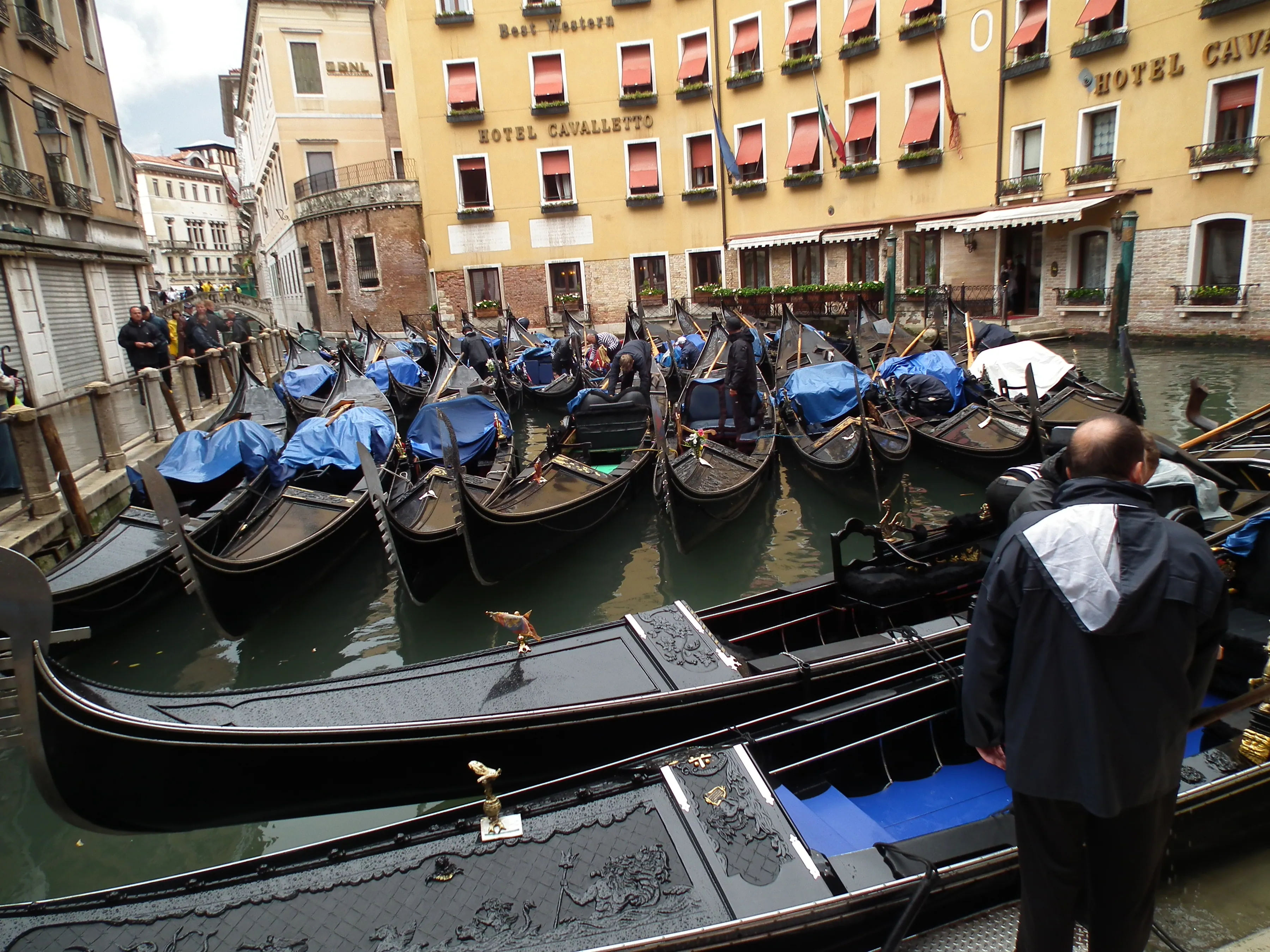 Gondolas parked